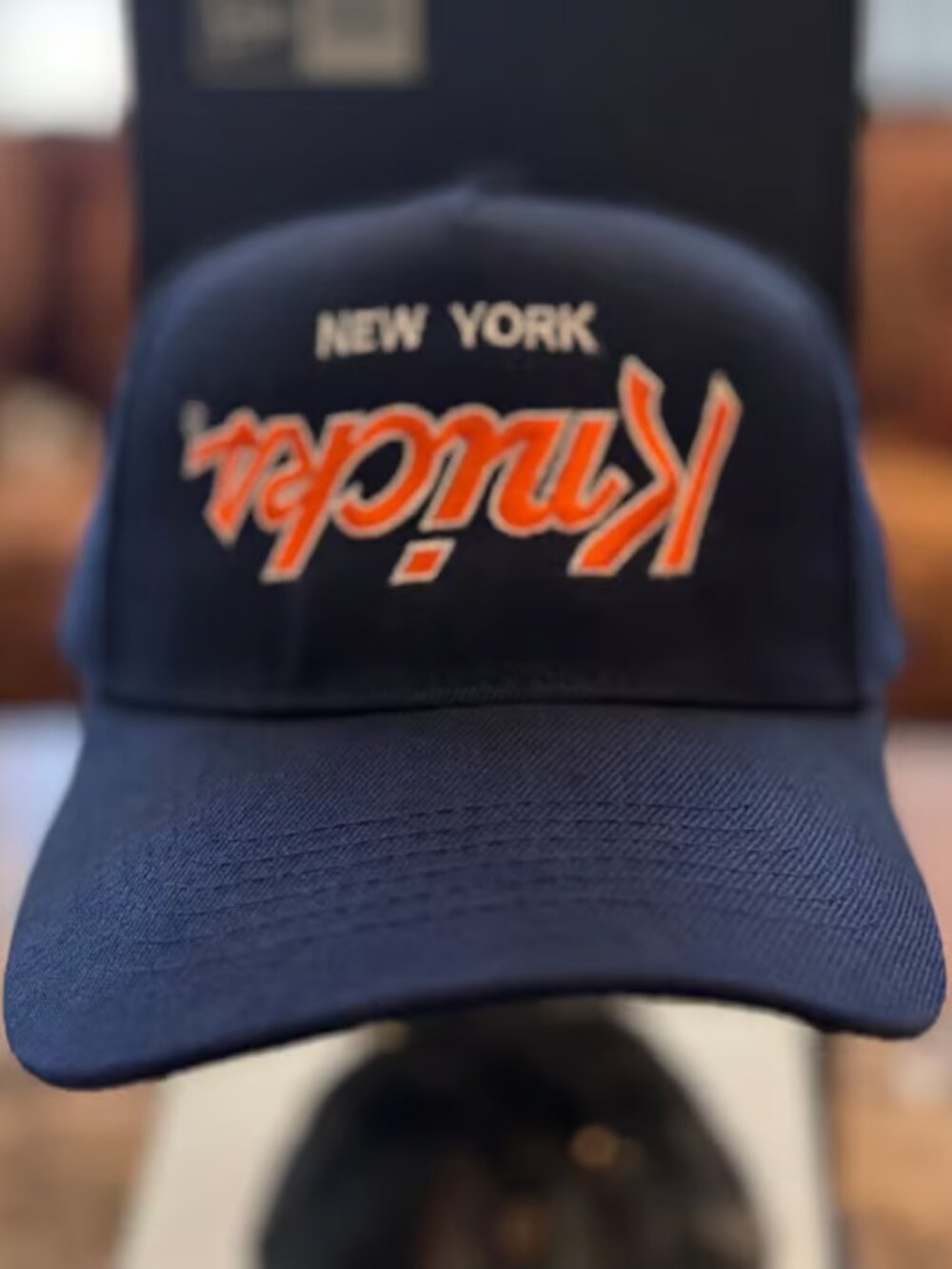 New York Knicks Black & Blue Snapback Hat